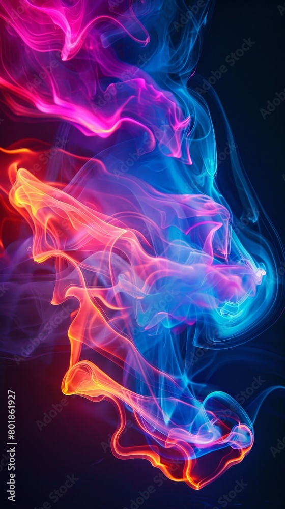 Abstract neon background. Paint in motion Abstract neon background. Paint in motion