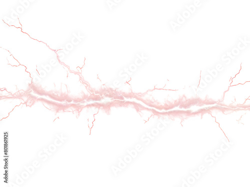 Red electricity isolated background