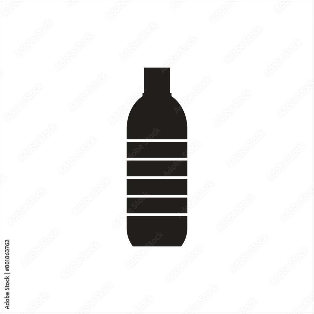 botle water vector icon line template botle water vector icon line template