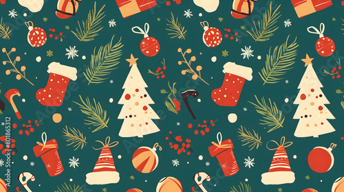 christmas seamless pattern
