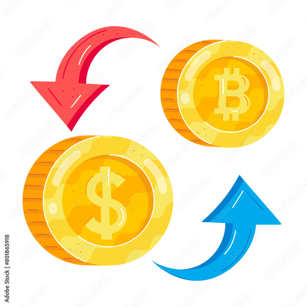 Finance Management Flat Stickers Finance Management Flat Stickers