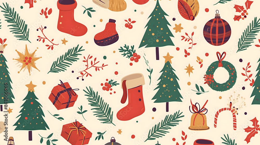 christmas seamless pattern christmas seamless pattern