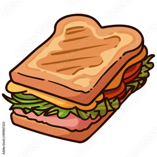 sandwich icon illustration