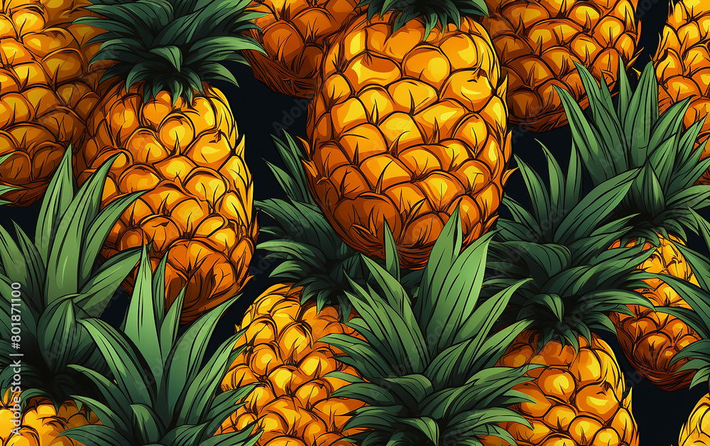 pineapple on the market pineapple on the market
