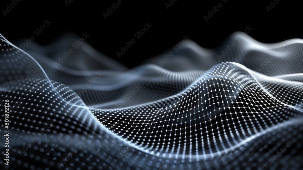 abstract polygonal mesh wire wave background abstract polygonal mesh wire wave background