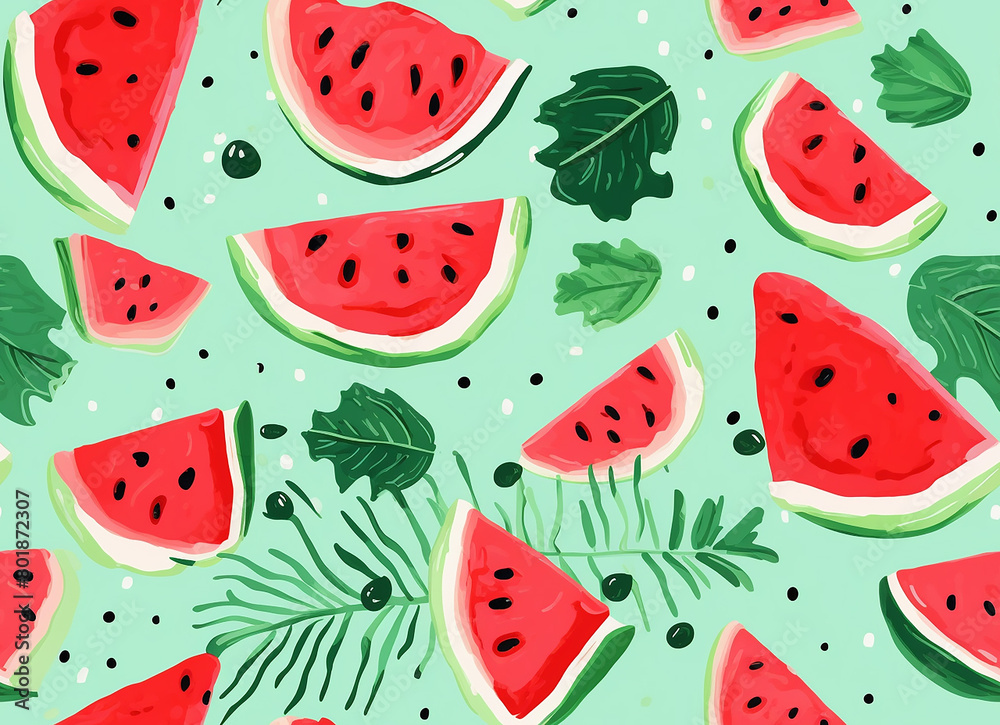 watermelon seamless pattern watermelon seamless pattern
