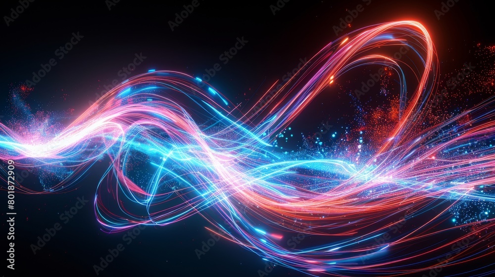 beautiful neon colored magic spark line abstract background beautiful neon colored magic spark line abstract background