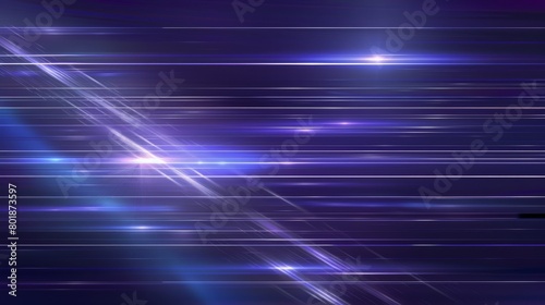 blue horizontal flares laser beam light rays abstract background