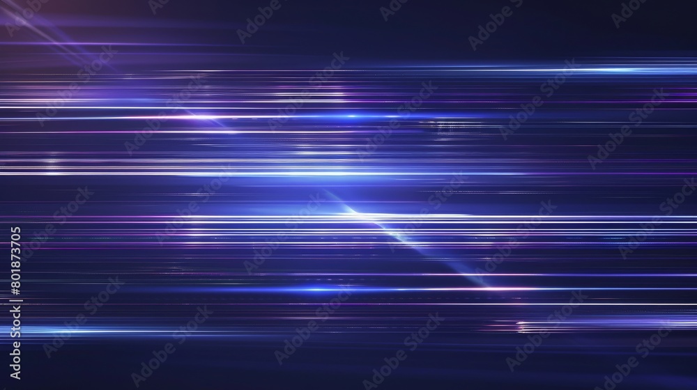 blue horizontal flares laser beam light rays abstract background