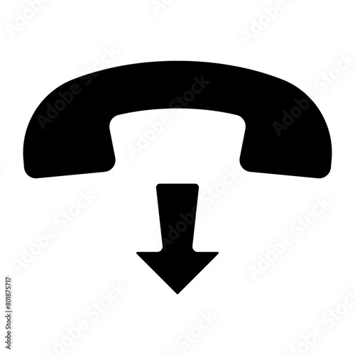 end call glyph icon