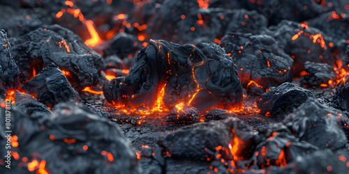 top view lava background