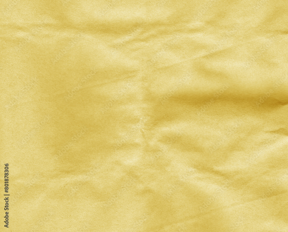 Crumpled orange craft paper sheet Crumpled orange craft paper sheet