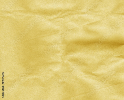 Crumpled orange craft paper sheet