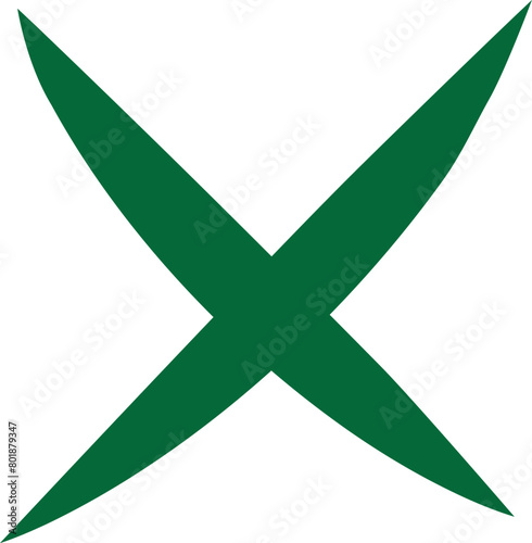 Green cross mark	icon