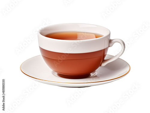 a cup of tea on a saucer