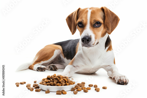 beagle puppy isolated on white background 