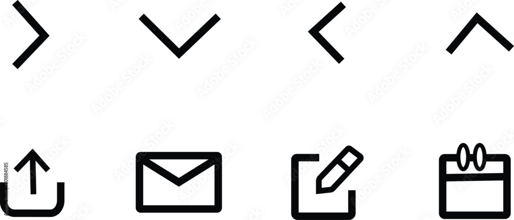set of icons for web design Set of icons different icon up,down,left,right,mail,upload write icon set set of icons for web design Set of icons different icon up,down,left,right,mail,upload write icon set