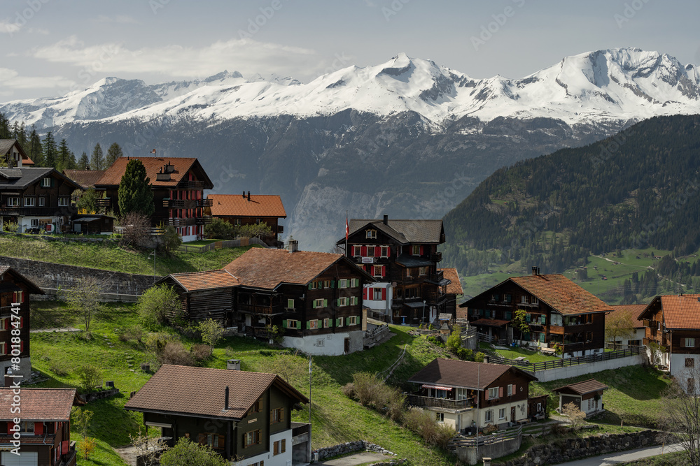Switzerland village of Tschiertschen