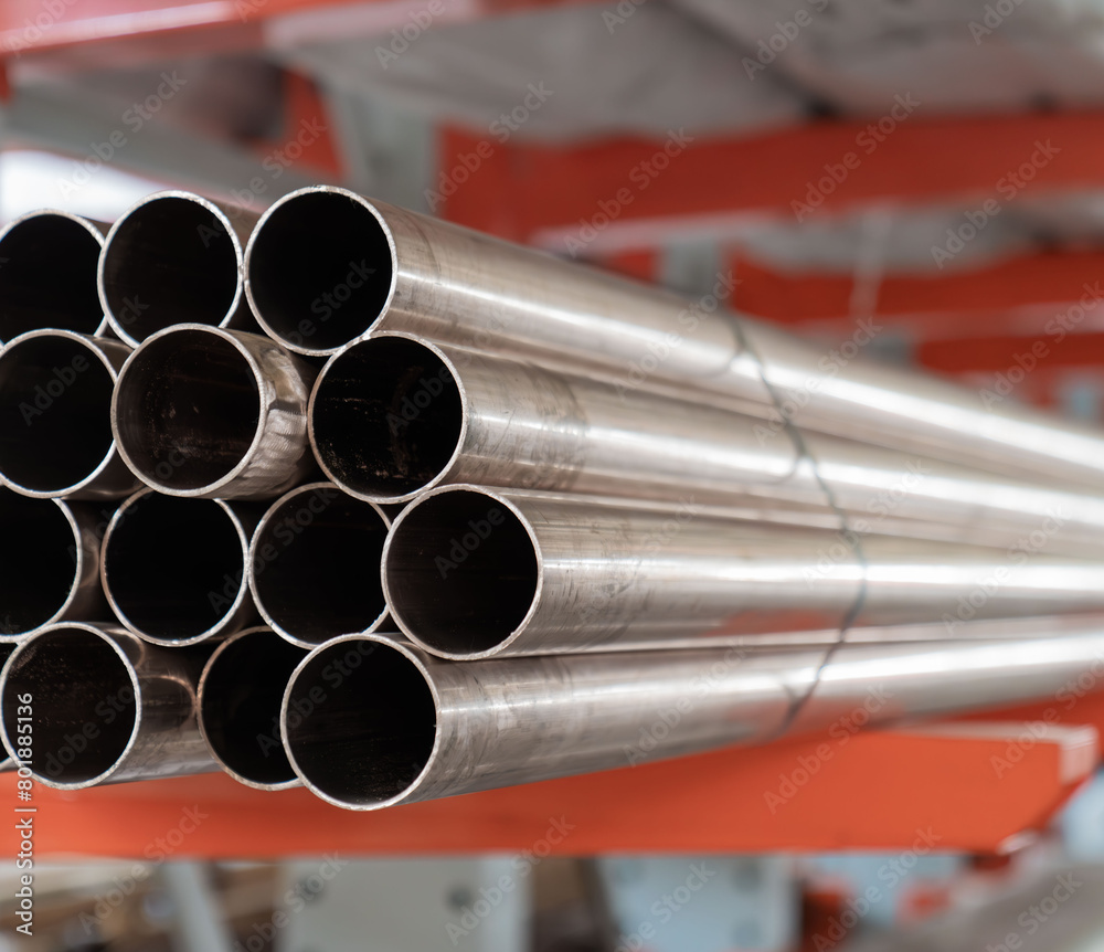 Many copper pipes, warehouse copper plates Many copper pipes, warehouse copper plates