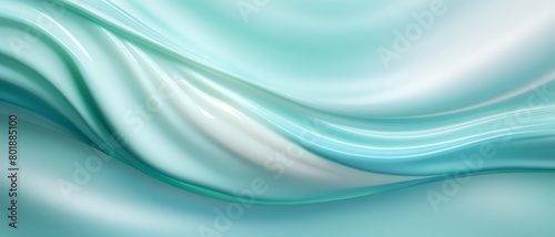 Gentle teal gradient  clean and fresh  ideal for eco-friendly cosmetic showcases 