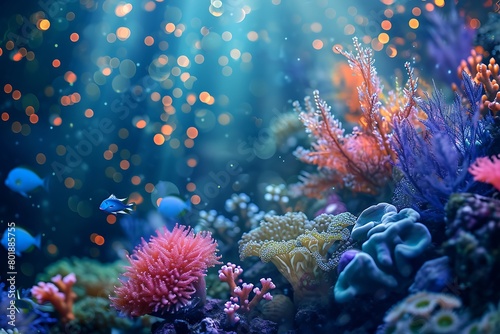 coral reef in sea © Usman
