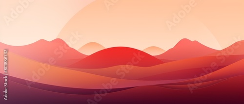 Modern vector illustration of sunrise tones with sleek geometric lines and smooth gradients, perfect for fresh designs,