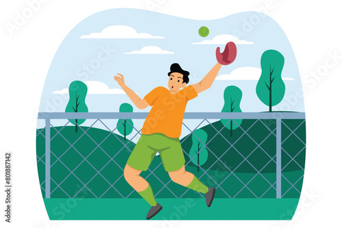 Healthy Activity Flat Illustration Design
