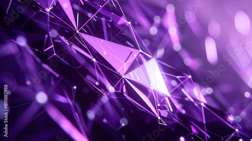 Mesmerizing close up of shimmering purple crystals ,abstract background of crumpled purple and pink foil ,Holographic background with fairy crystal ,Rainbow reflexes in pink and purple color ,Abstract photo