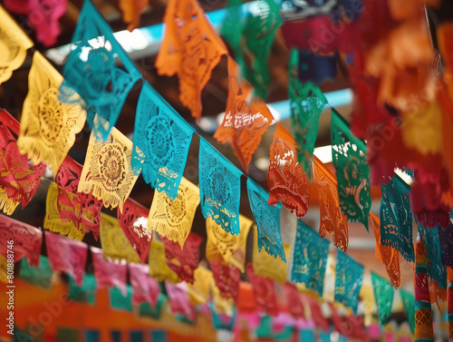 Papel Picado dia de los muertos, day of the dead
