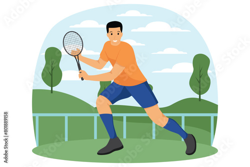 Healthy Activity Flat Illustration Design
