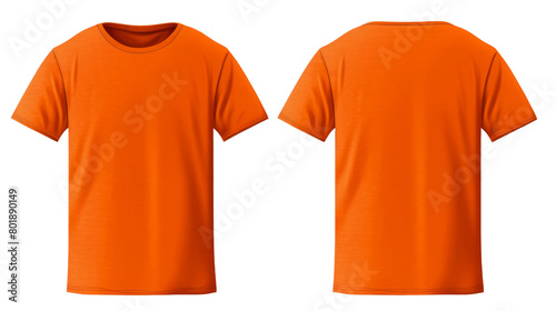 set of color view t-shirt isolated on white.