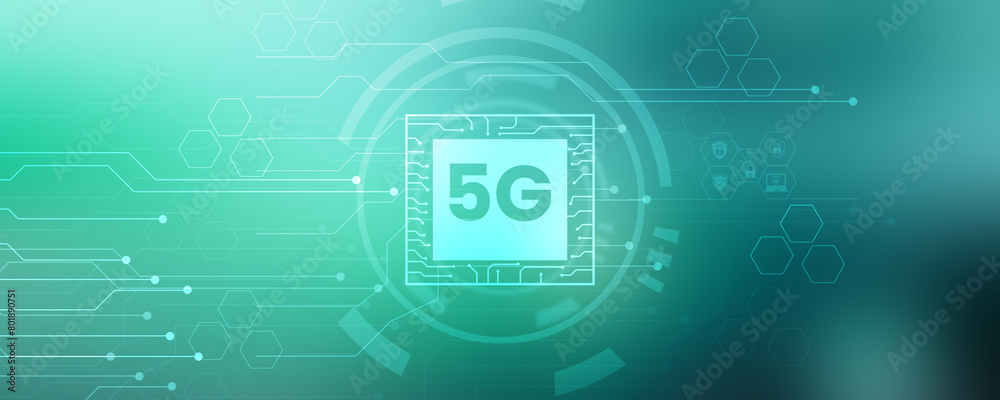 2d rendering 5G Network 5G Connection 2d rendering 5G Network 5G Connection