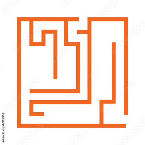 Simple Square Maze Labyrint