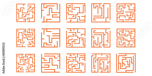 Simple Square Maze Labyrint
