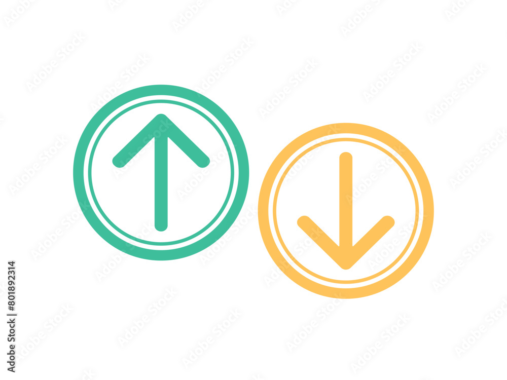 Up and down arrow flat style. illustration icon isolated on white background.554 Up and down arrow flat style. illustration icon isolated on white background.554