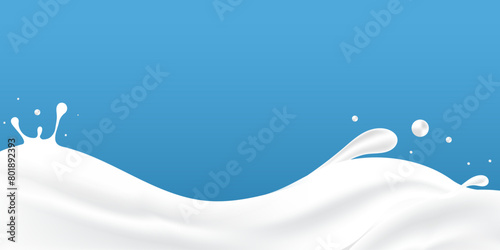 milky waves background. additional elements of milk design