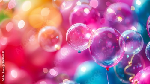 A colorful background with many balloons of different colors