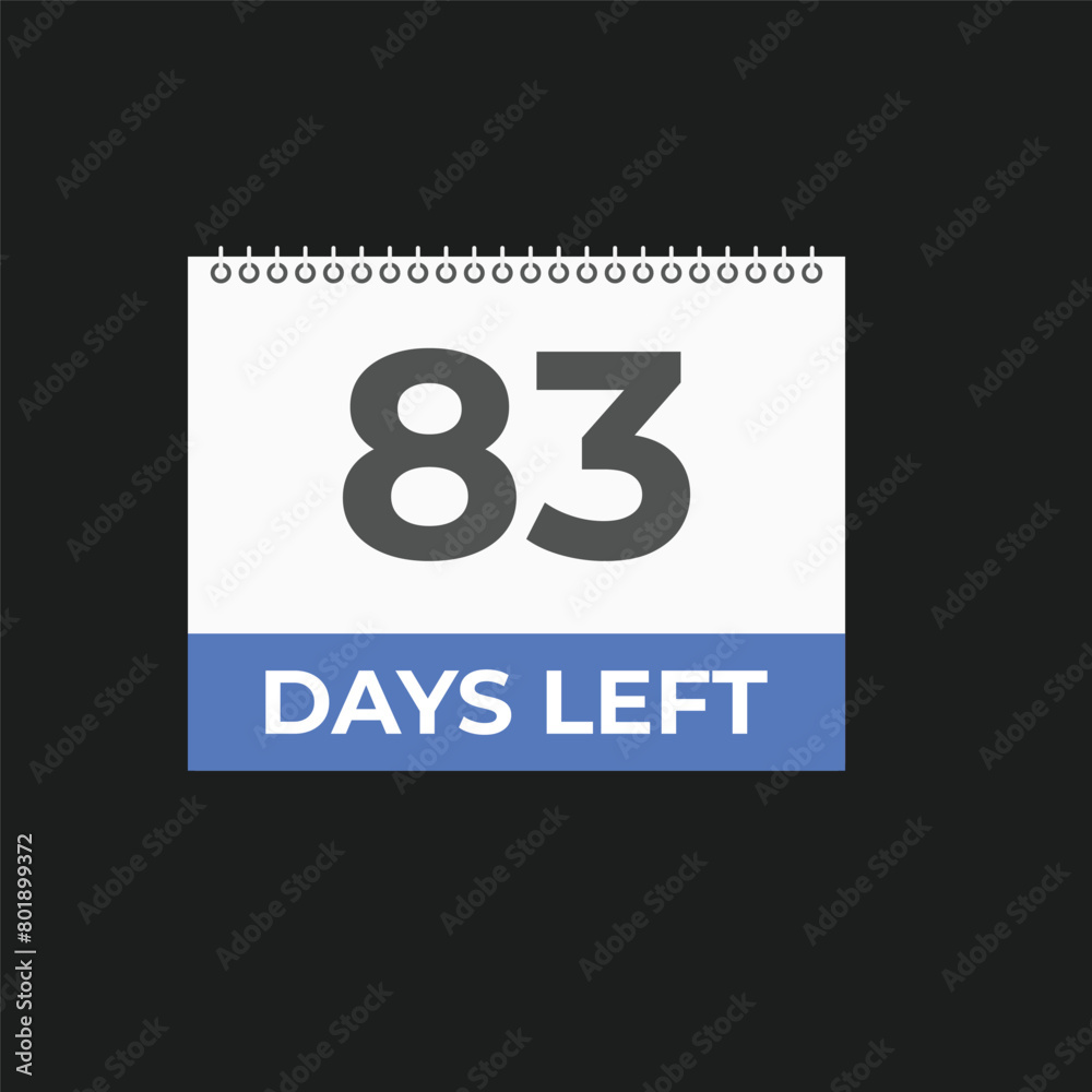 83 days to go countdown template. 83 day Countdown left days banner design. 83 Days left countdown timer
83 days to go countdown template. 83 day Countdown left days banner design. 83 Days left countdown timer