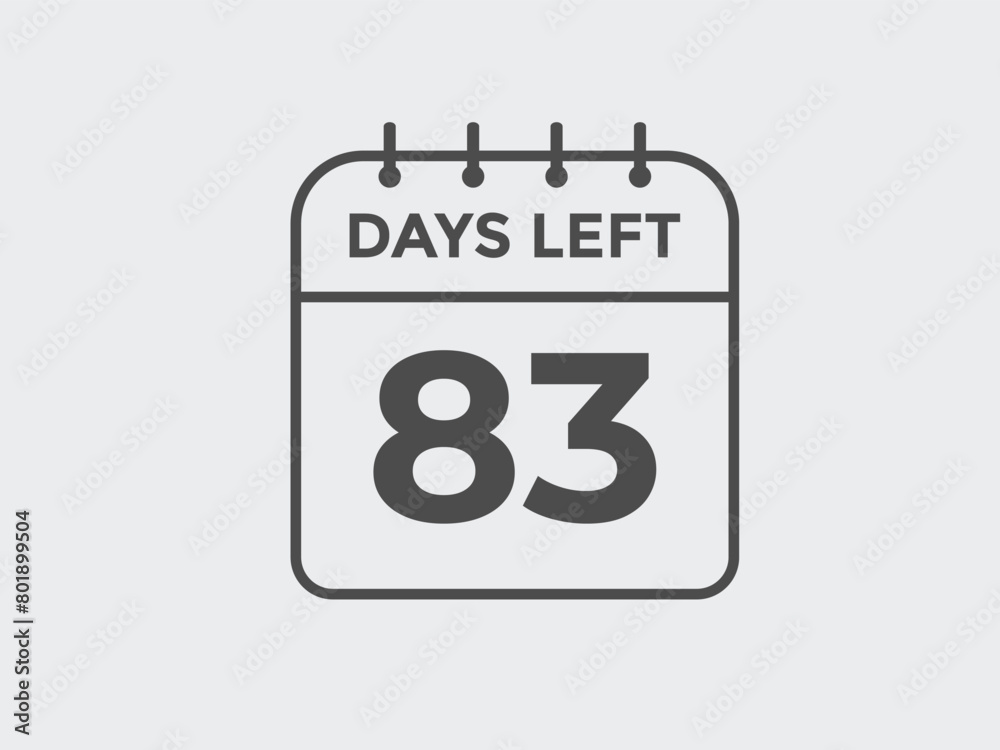 83 days to go countdown template. 83 day Countdown left days banner design. 83 Days left countdown timer
83 days to go countdown template. 83 day Countdown left days banner design. 83 Days left countdown timer