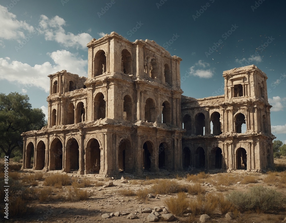 Digital reconstructions of lost or damaged heritage structures based on historical records and research.
