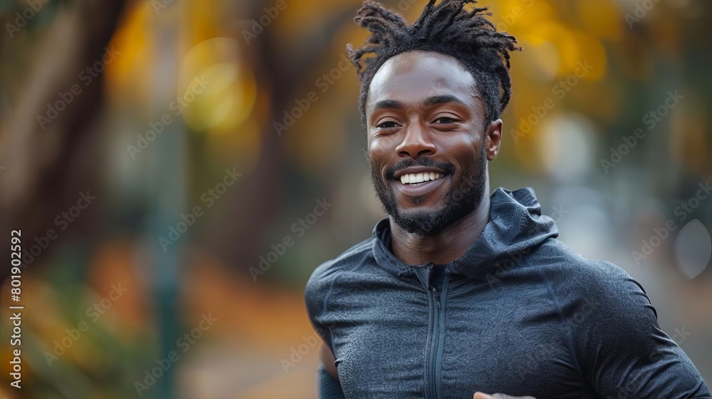 A professional headshot of a young African-American man. He should be smiling and wearing a dark grey zip-up sweater. The background should be blurred. A professional headshot of a young African-American man. He should be smiling and wearing a dark grey zip-up sweater. The background should be blurred.