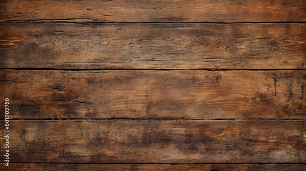 Fototapeta premium Distressed wood grain with scrapes and scratches, ideal for gritty or urban-themed backgrounds,