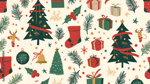 christmas seamless pattern