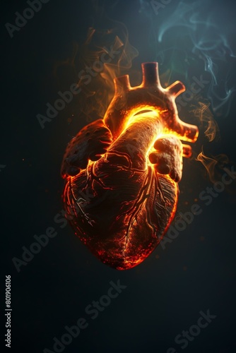 Flaming Heart AI.