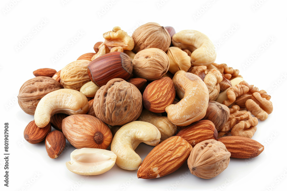 Mixed nuts isolated on white background
Mixed nuts isolated on white background