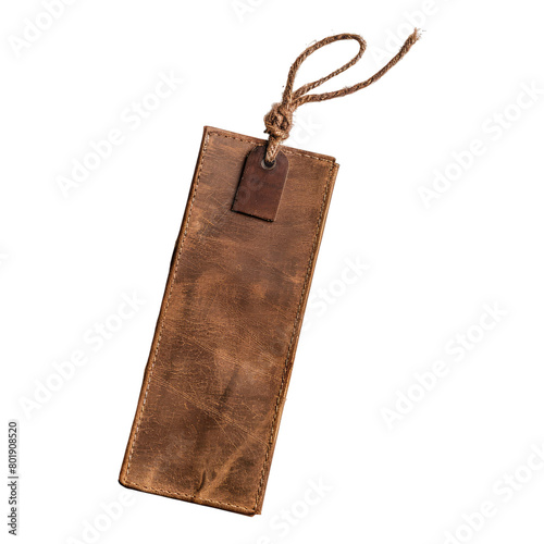 Photo of bookmark isolated on transparent background