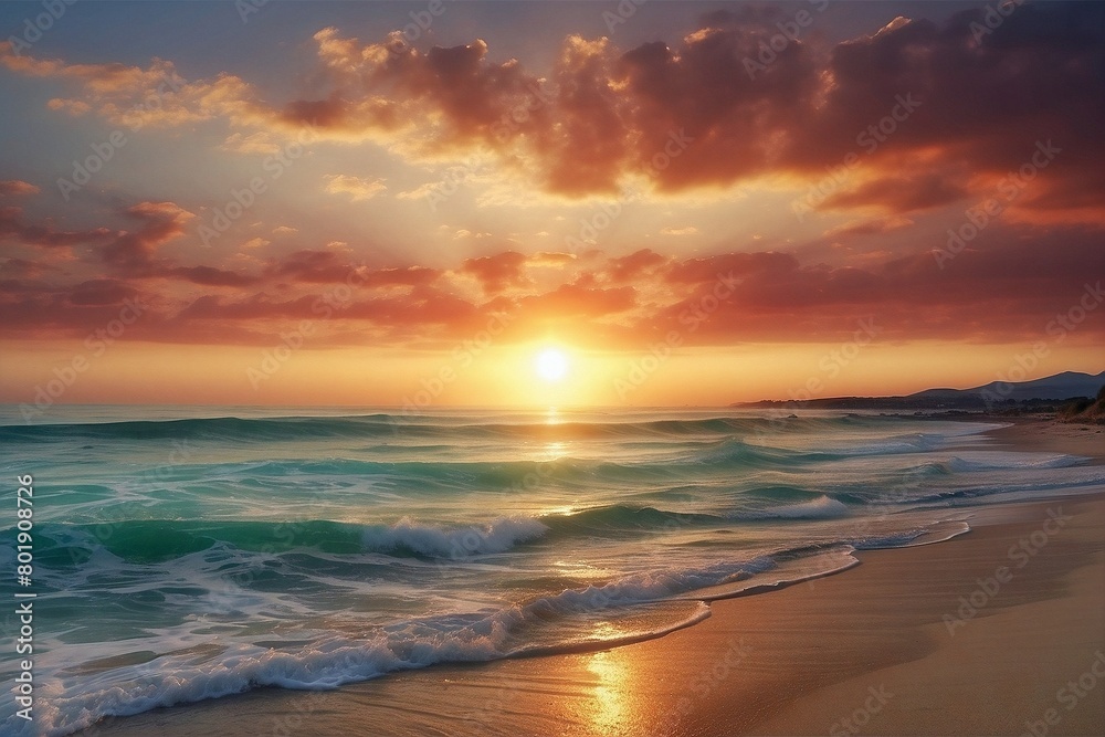 sunset on the beach sunset on the beach