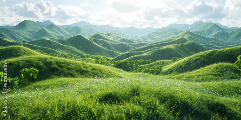Green lush grass field Green lush grass field