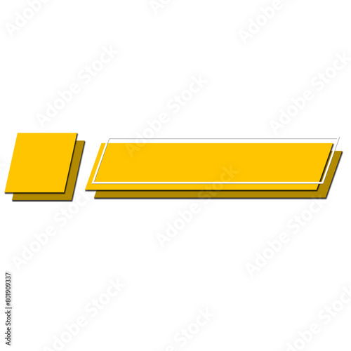 Yellow lower third label banner News Label Sport Banner