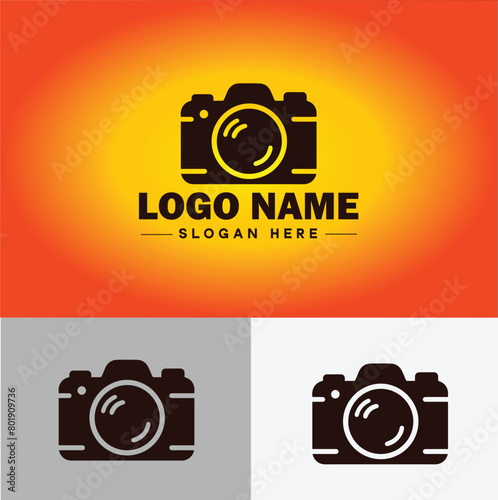 Camera Shutter icon Lenses Photography film logo icon editable vector silhouette logo